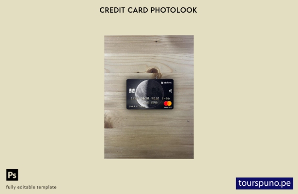 listo para imprimir Ucrania OTP banco Ucrania mastercard photolook plantilla fro
